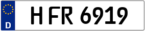 Trailer License Plate